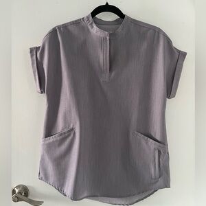 Grey Health Pro Oversized Scrub Top XS